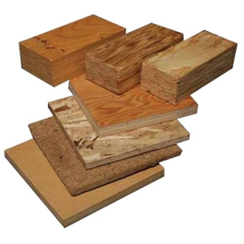 varios tipos de materiales compuestos derivados de madera