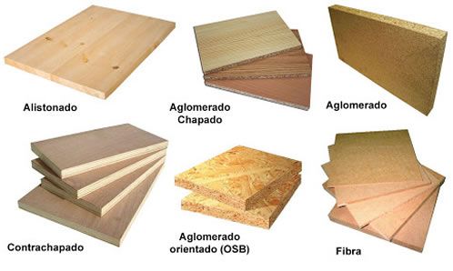 tipos compuestos derivados de la madera